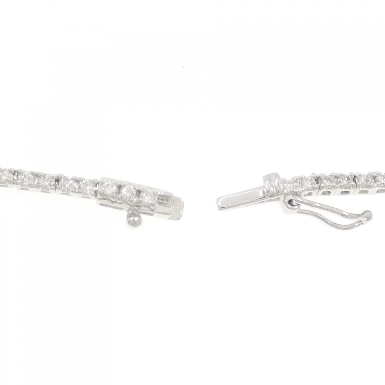 K18WG フラワー ピンクダイヤモンド ネックレス 0.34CT