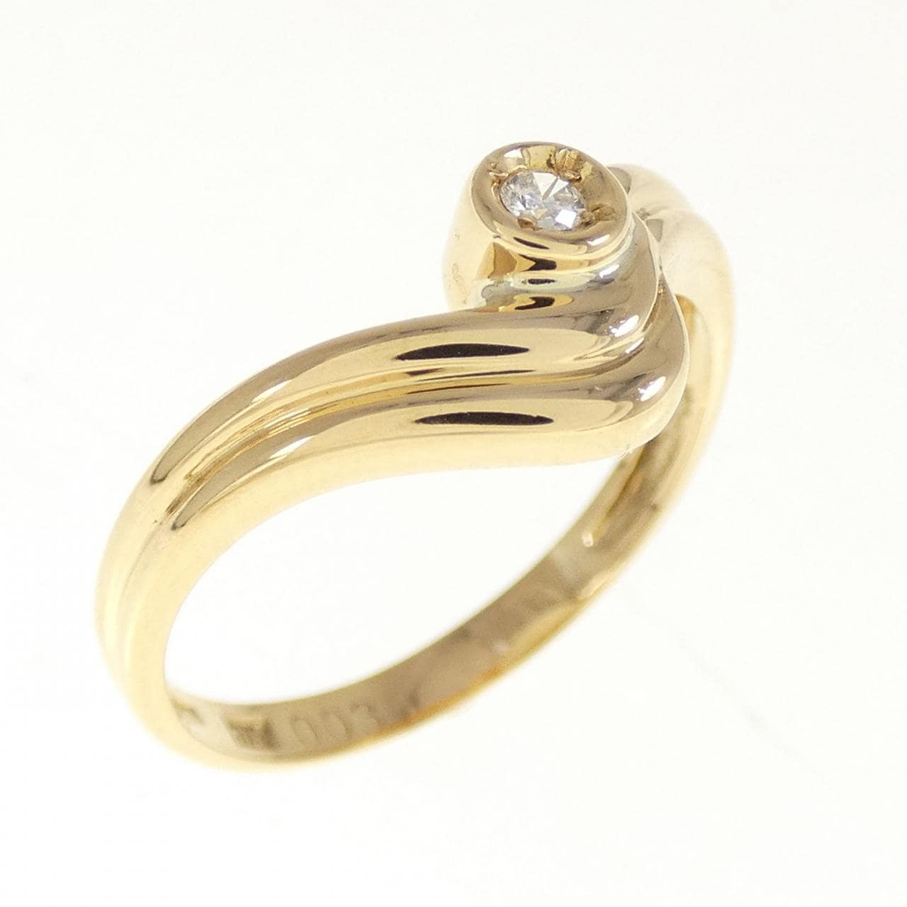K18YG ダイヤモンド リング 0.03CT