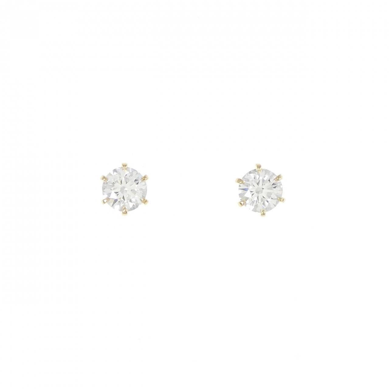 [Remake] K18YG/ST Diamond Earrings 0.310CT 0.310CT D VS2 EXT