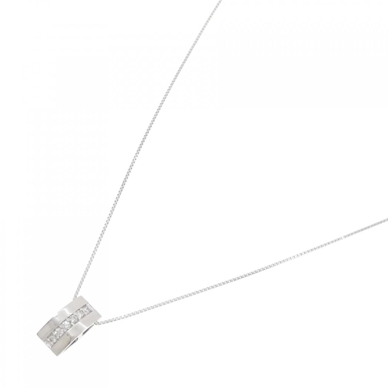 K18WG ダイヤモンド ネックレス 0.10CT