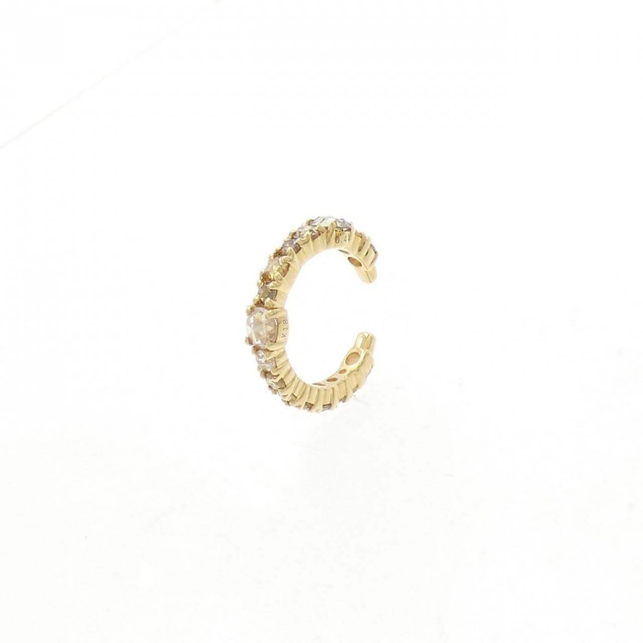 【新品】K18YG ダイヤモンド イヤーカフ 0.44CT 片耳