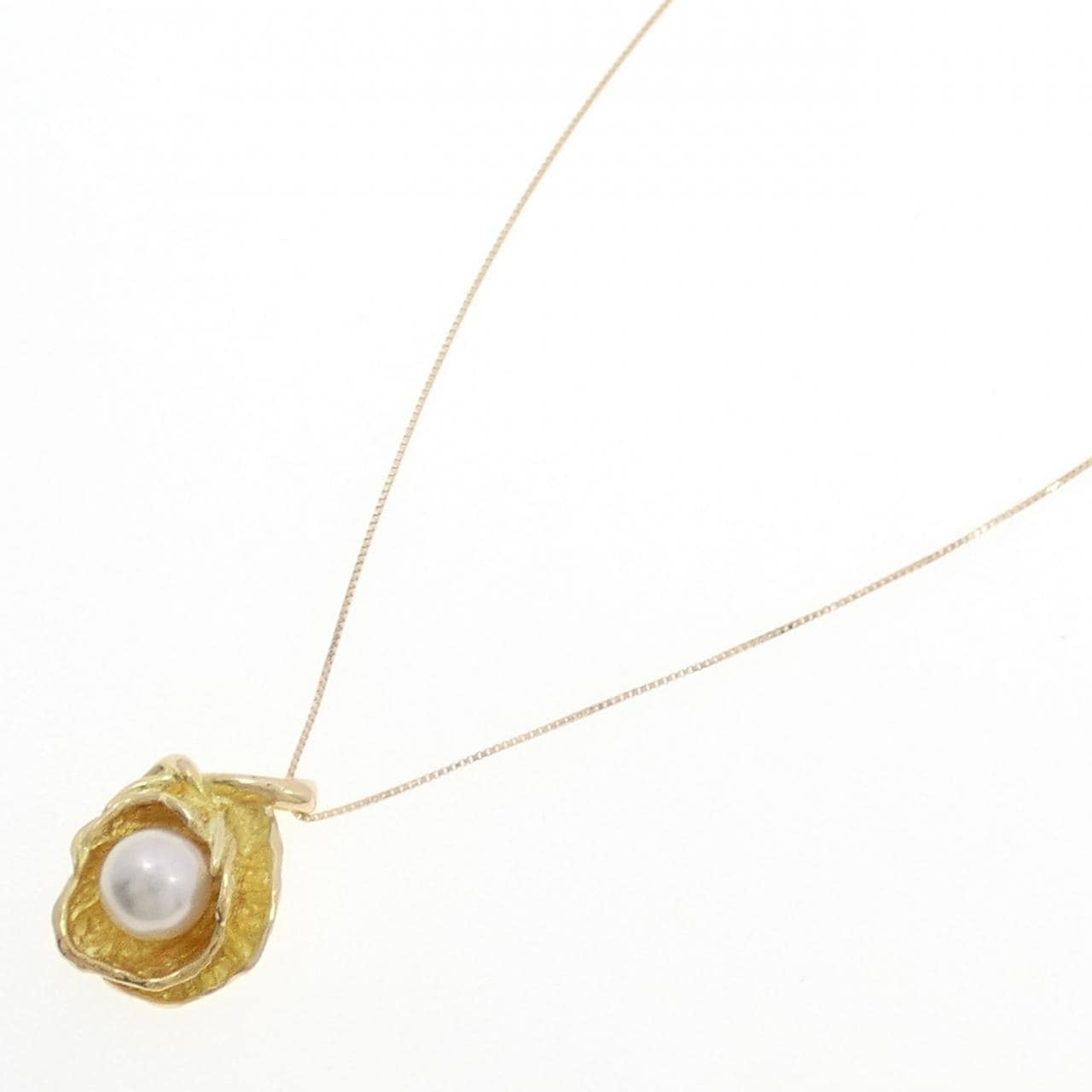 K18YG アコヤパール ネックレス 7.5mm