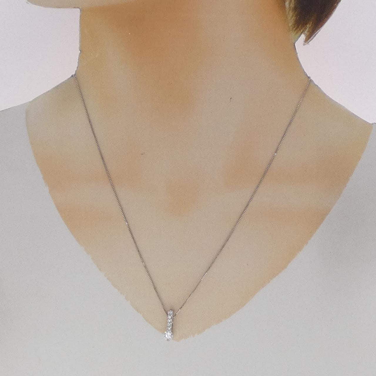 PT900/PT850 ダイヤモンド ネックレス 0.30CT