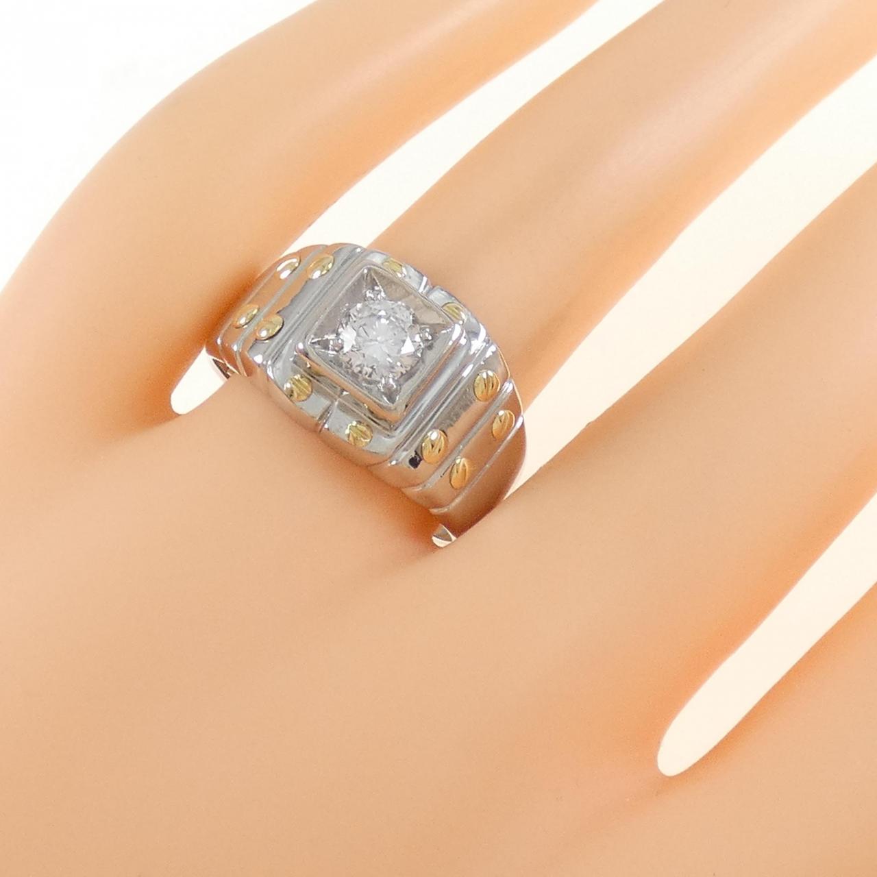 PT/K18YG ダイヤモンド リング 0.514CT