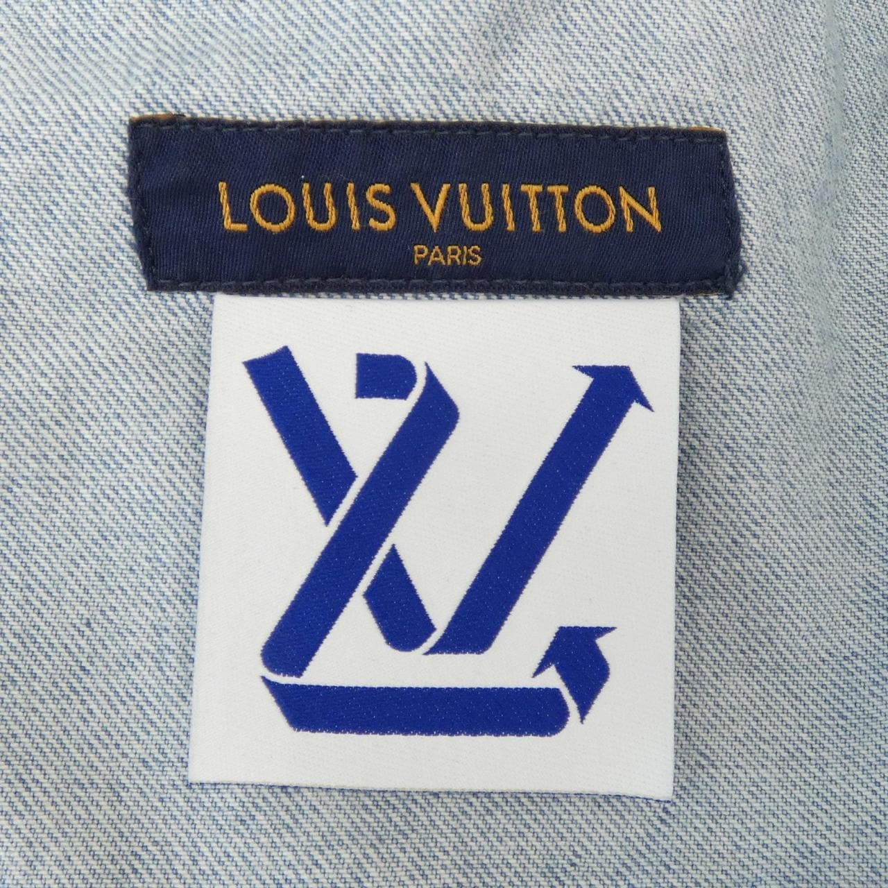 ルイヴィトン LOUIS VUITTON デニムショートスリーブシャツ HLS50WEU6 S／Sシャツ