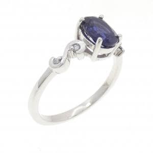 14KWG アイオライト リング