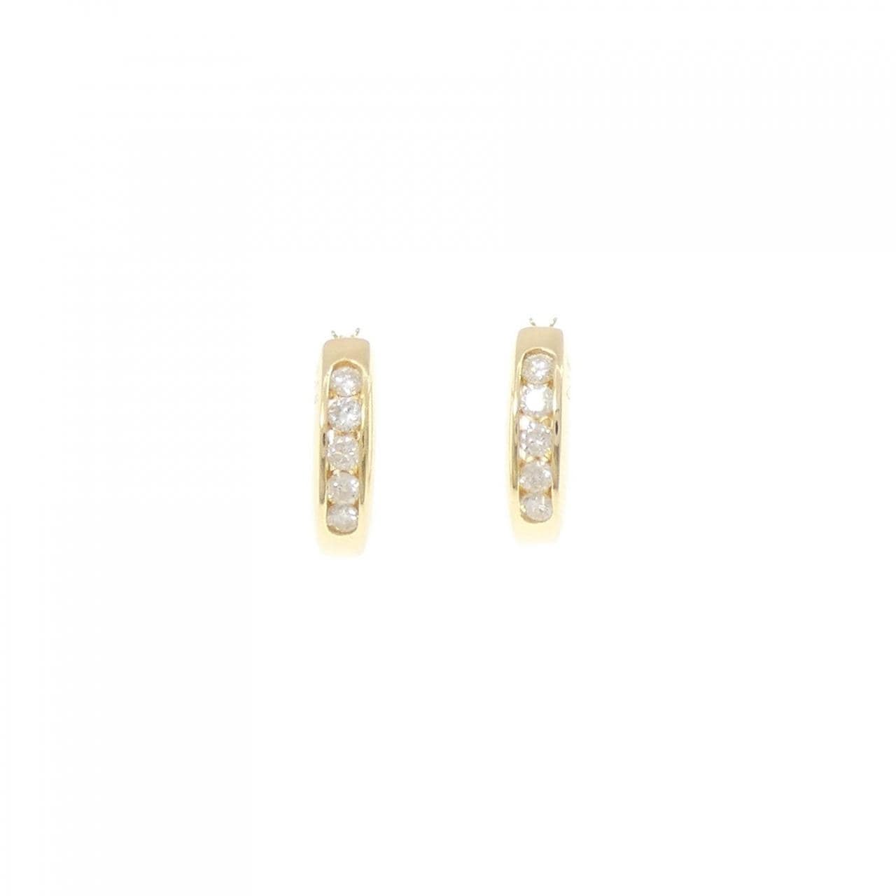 K18YG ダイヤモンド ピアス 0.32CT