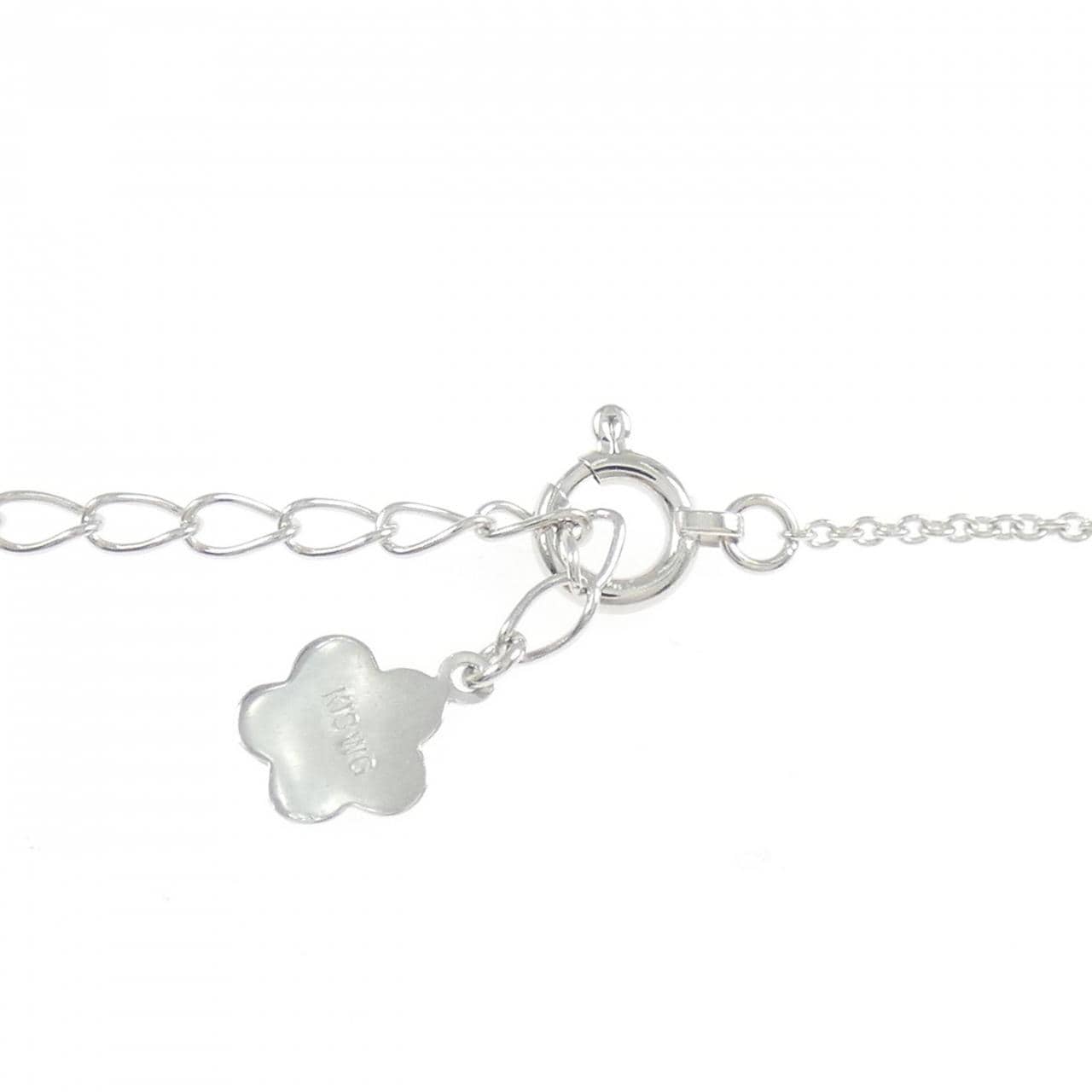 K18WG クロス×スター ダイヤモンド ネックレス 0.44CT