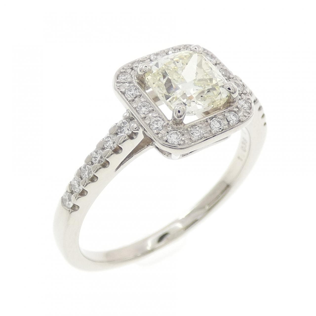 PT900 ダイヤモンド リング 1.038CT VLY SI1 ファンシーカット