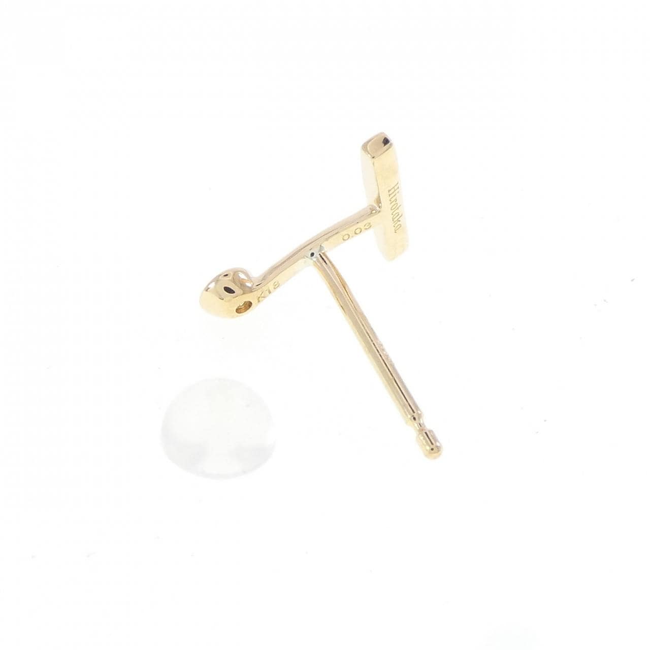 ヒロタカ ダイヤモンド ピアス 0.03CT 片耳