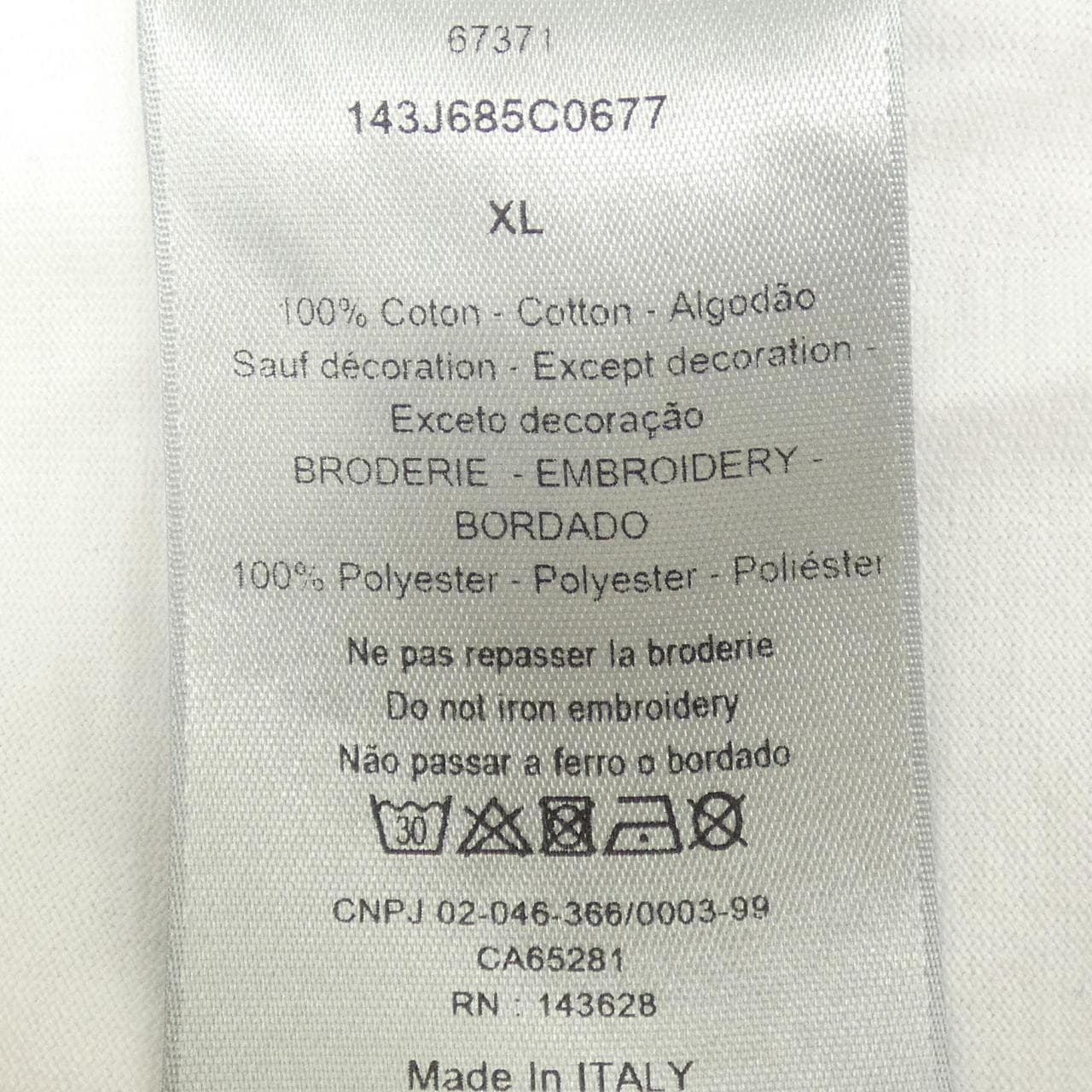 ディオール DIOR PETER DOIG 143J685C0677 Tシャツ