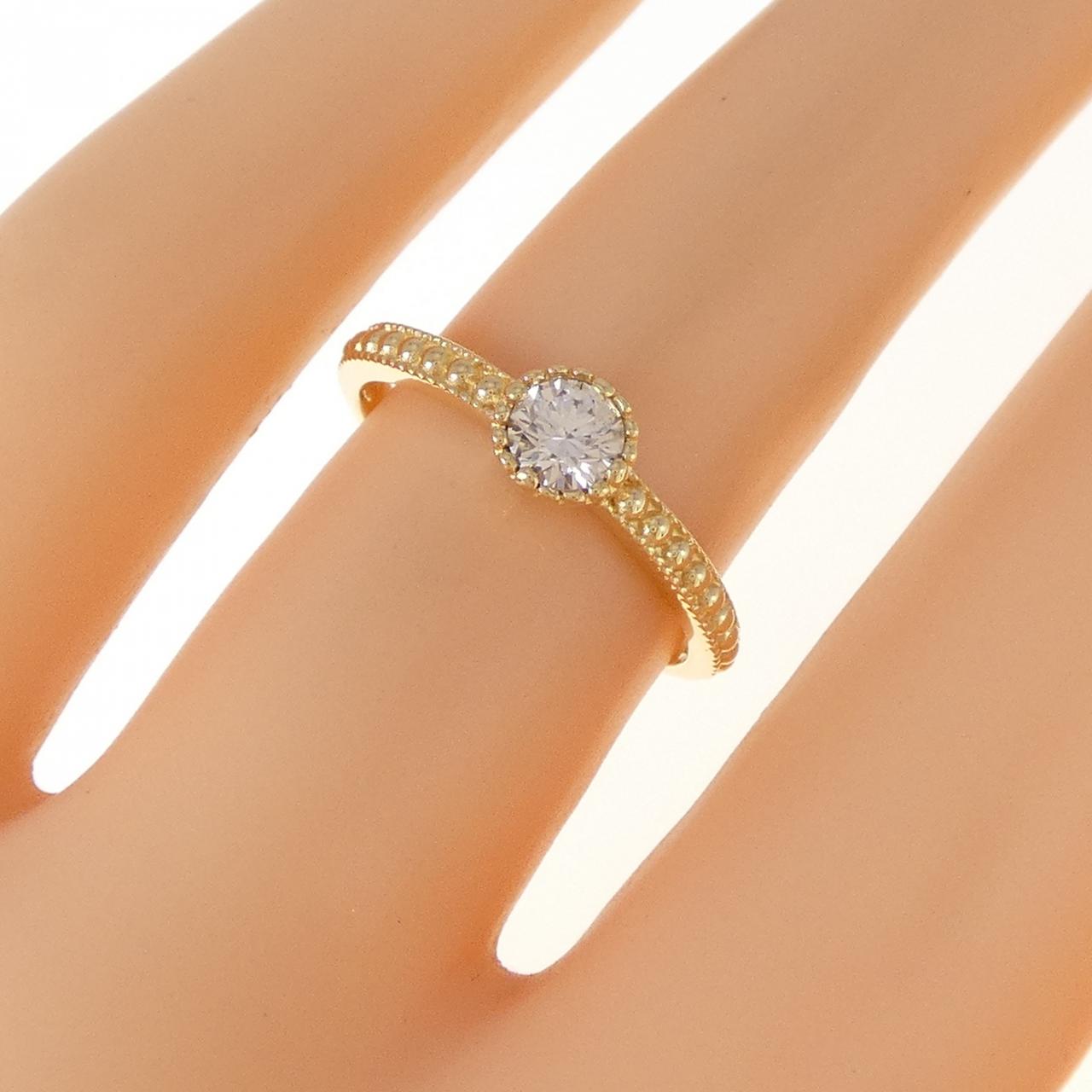 K18YG ダイヤモンド リング 0.269CT