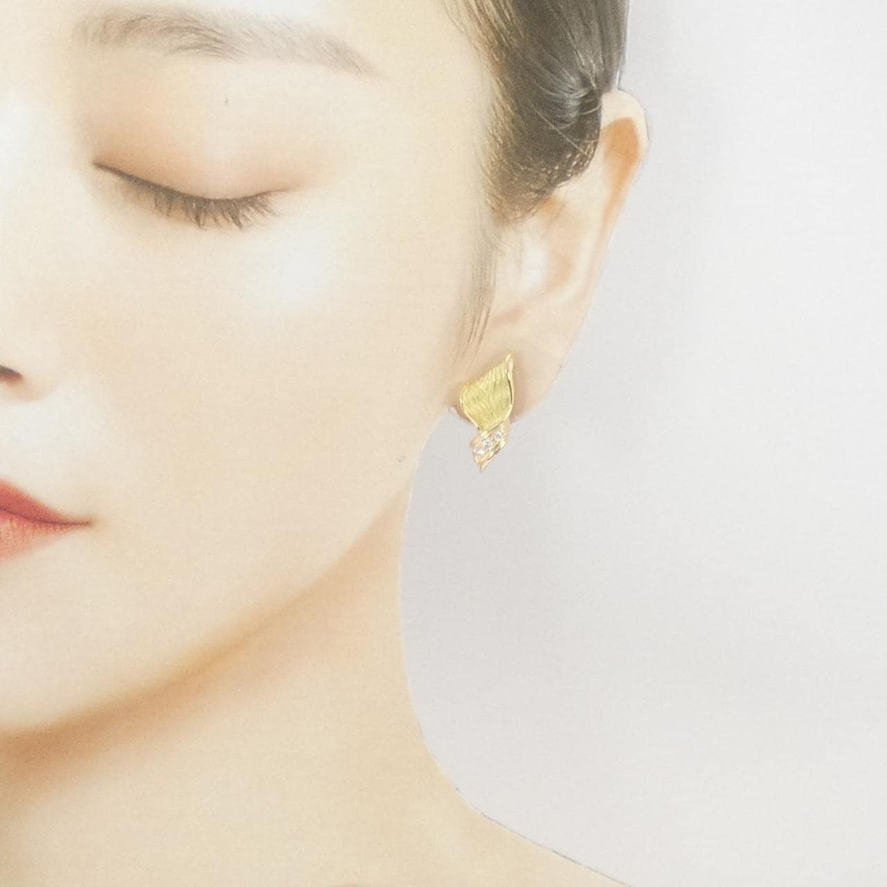 K18YG ダイヤモンド イヤリング 0.21CT