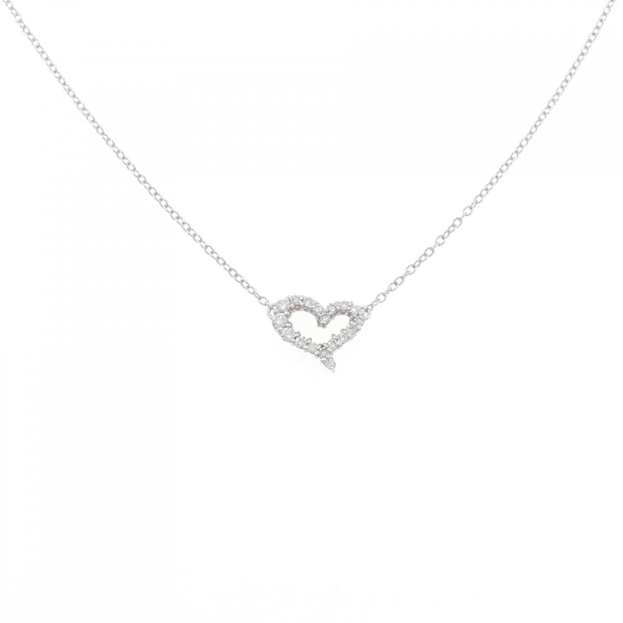 アーカー ハート ダイヤモンド ネックレス 0.18CT