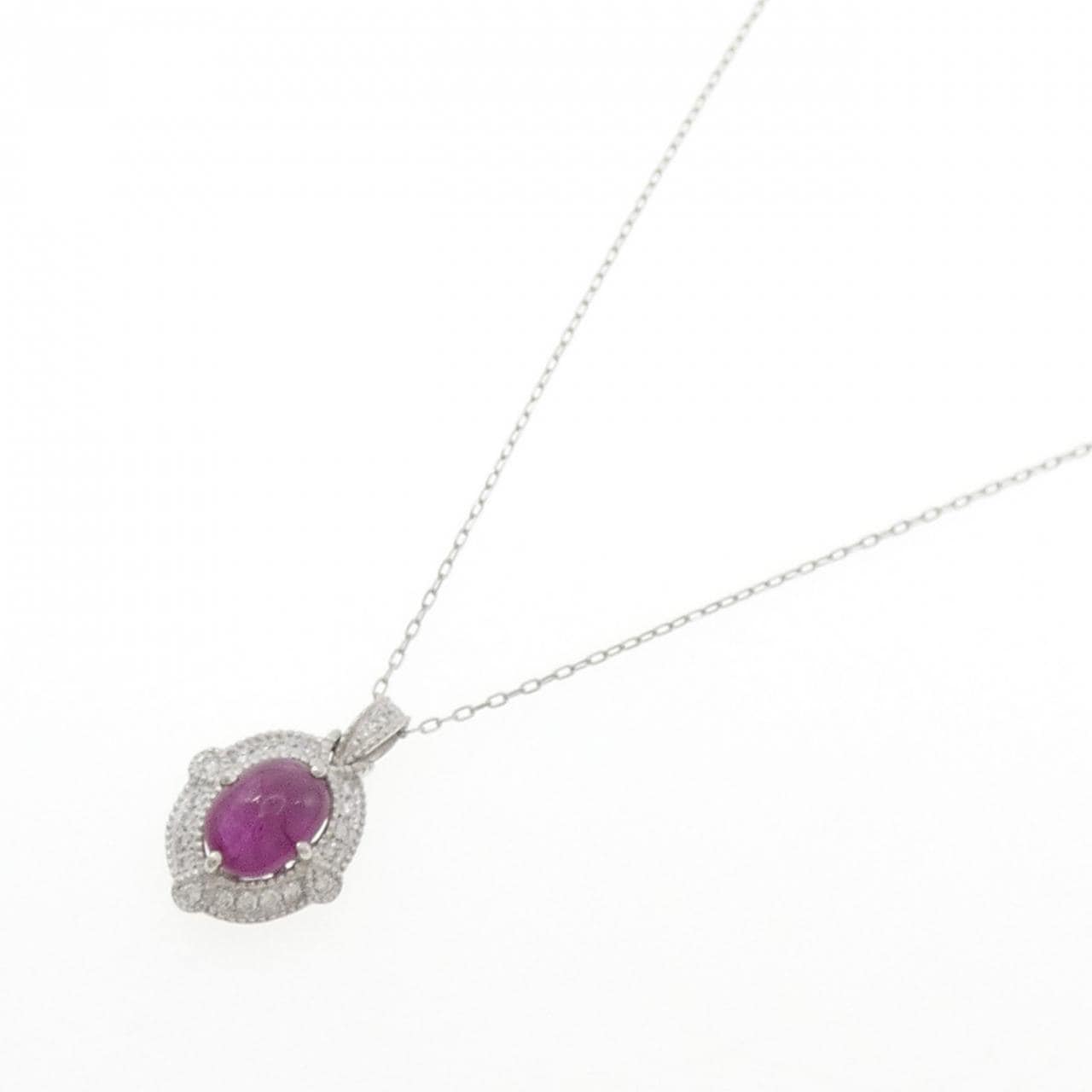 PT900/PT850 ルビー ネックレス 2.05CT