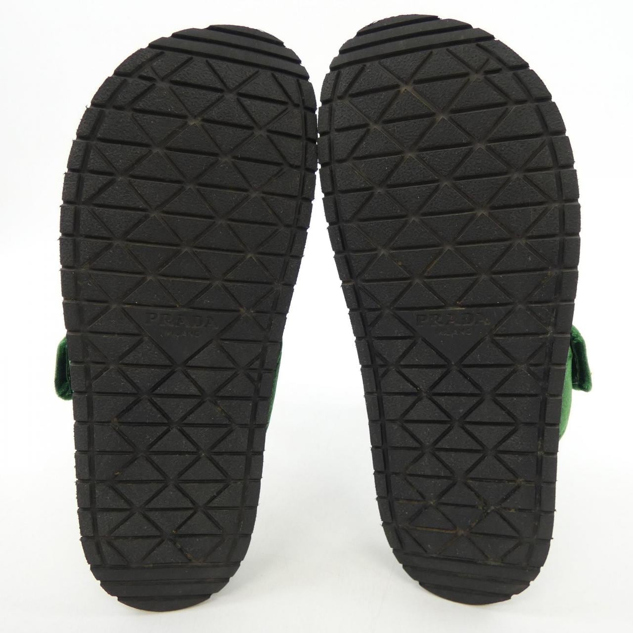 Prada PRADA三角LOGO滑动凉鞋1XX715凉鞋