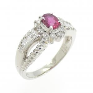 PT900 ルビー リング 0.43CT