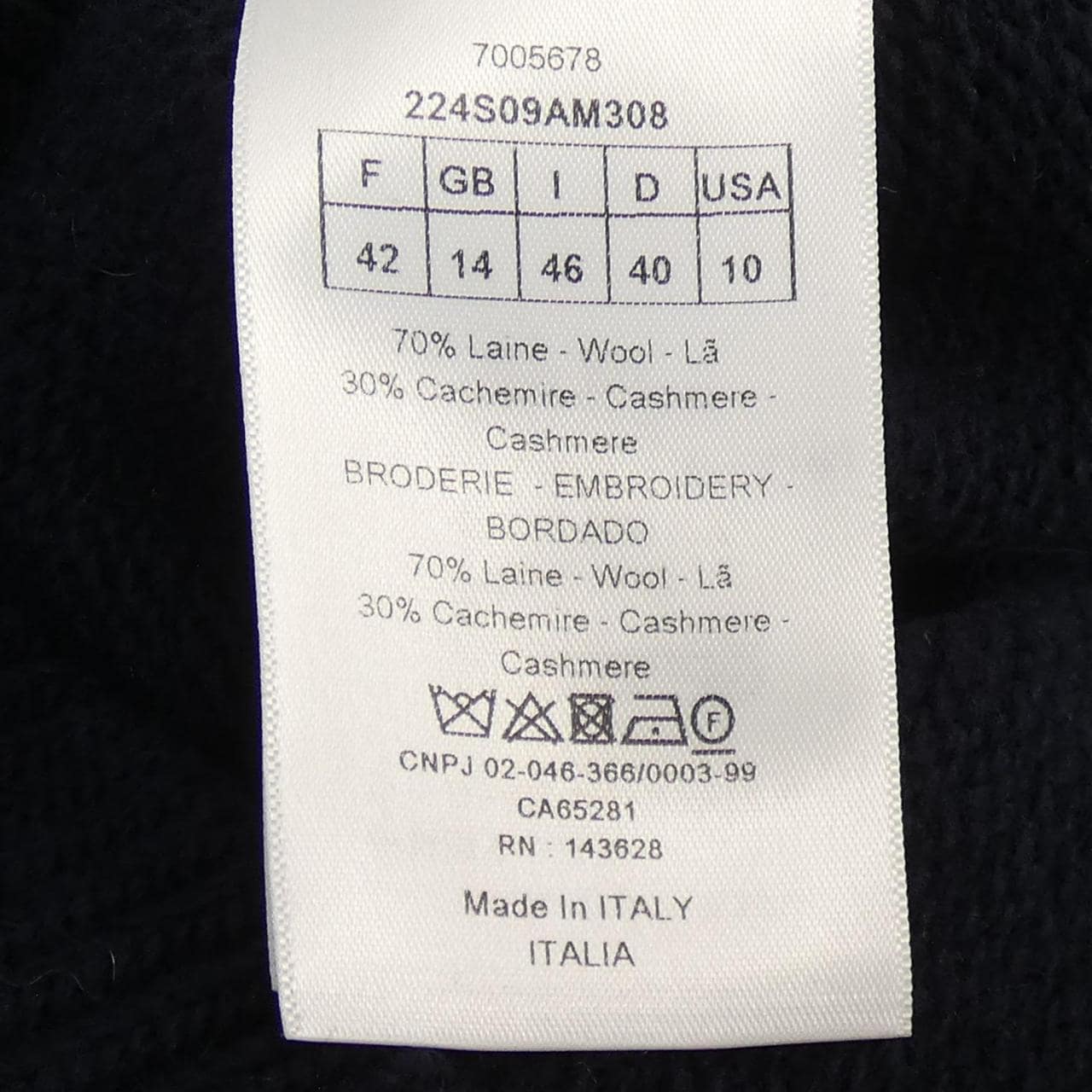 CHRISTIAN DIOR KNIT BY CHRISTIAN DIOR DIOR CHRISTIAN DIOR