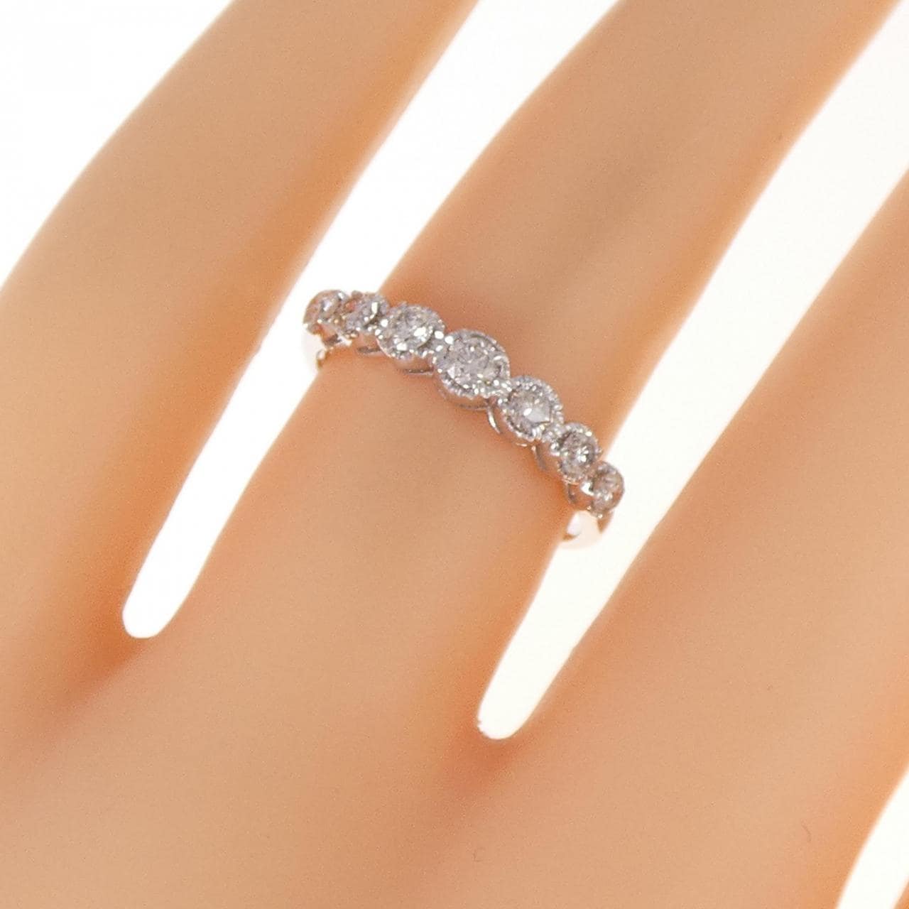 K18WG ダイヤモンド リング 0.35CT