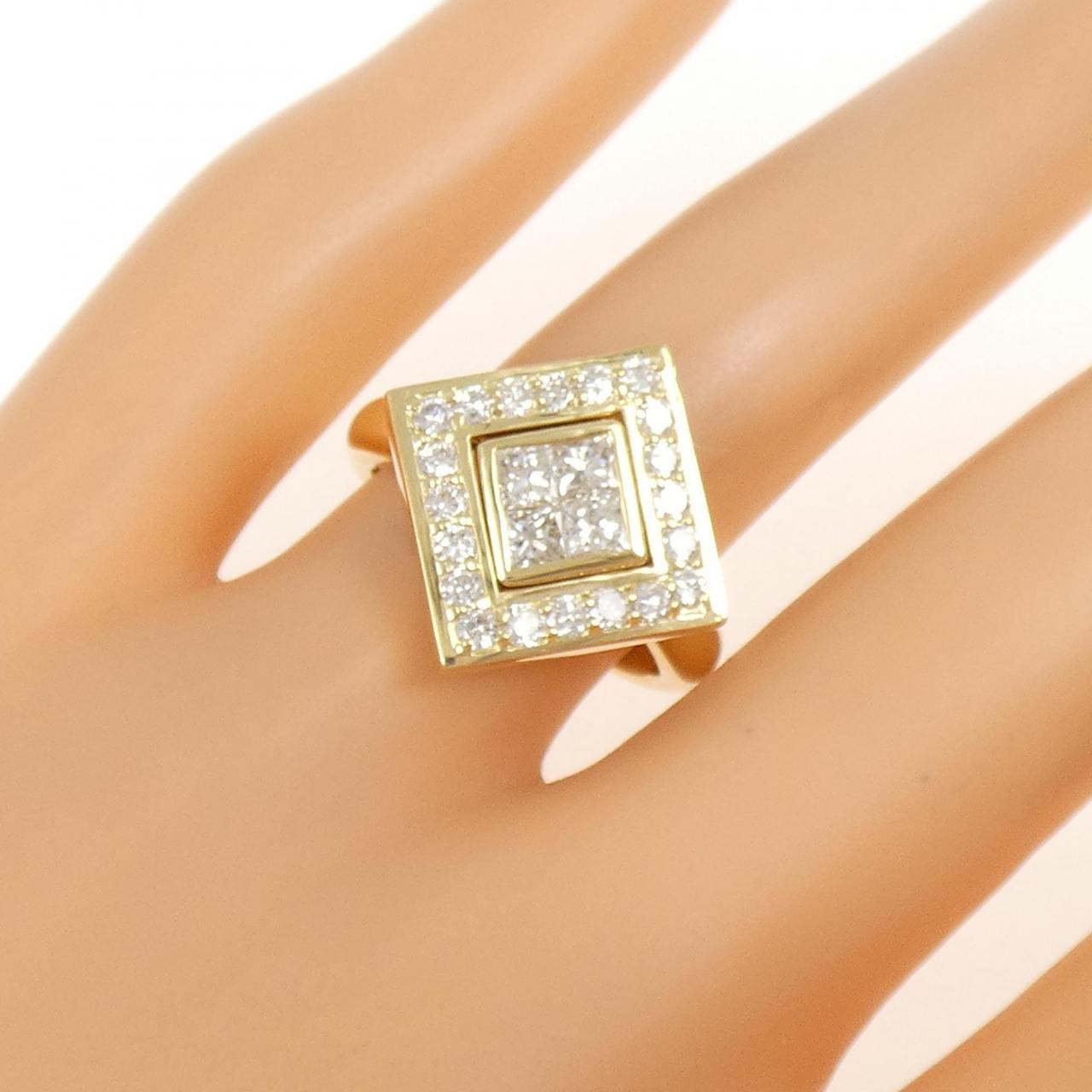 K18YG ダイヤモンド リング 0.50CT