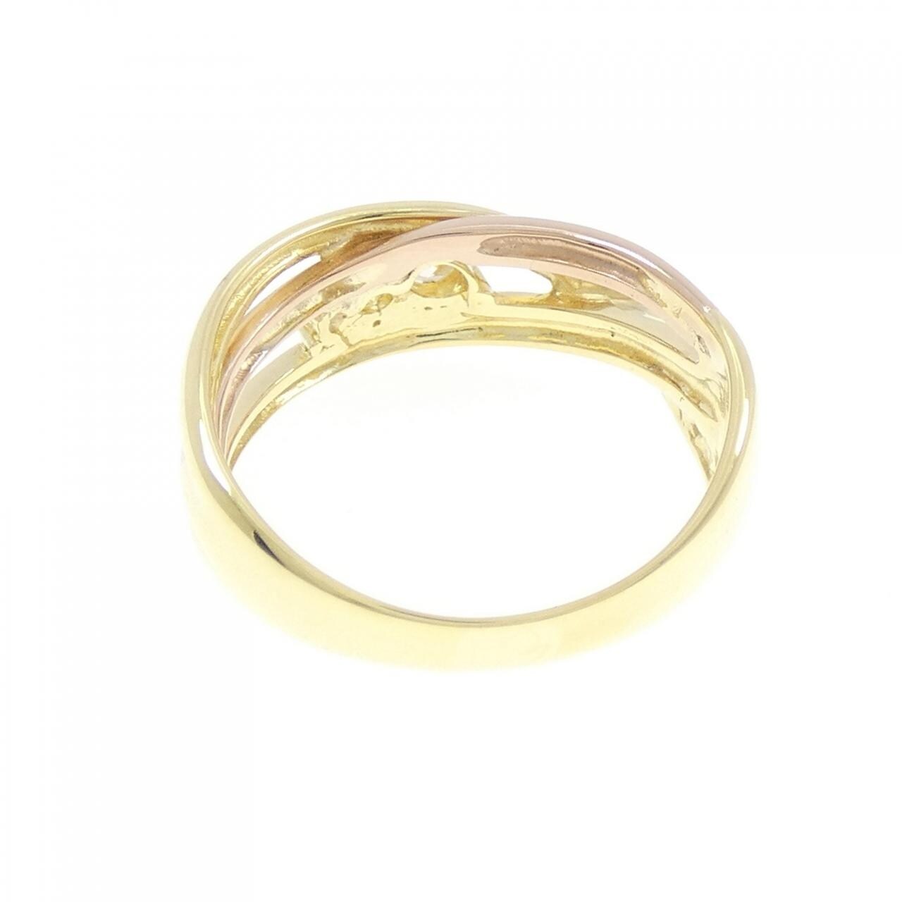 K18YG/K18PG ダイヤモンド リング 0.13CT