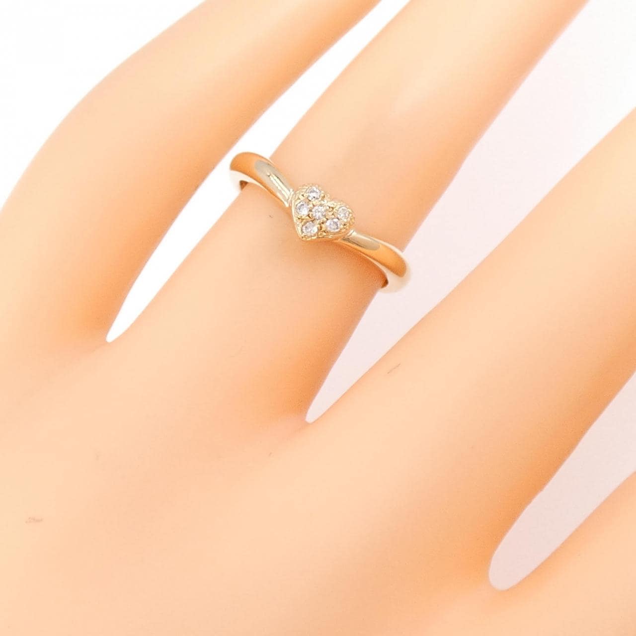 スタージュエリー ハート ダイヤモンド リング 0.04CT