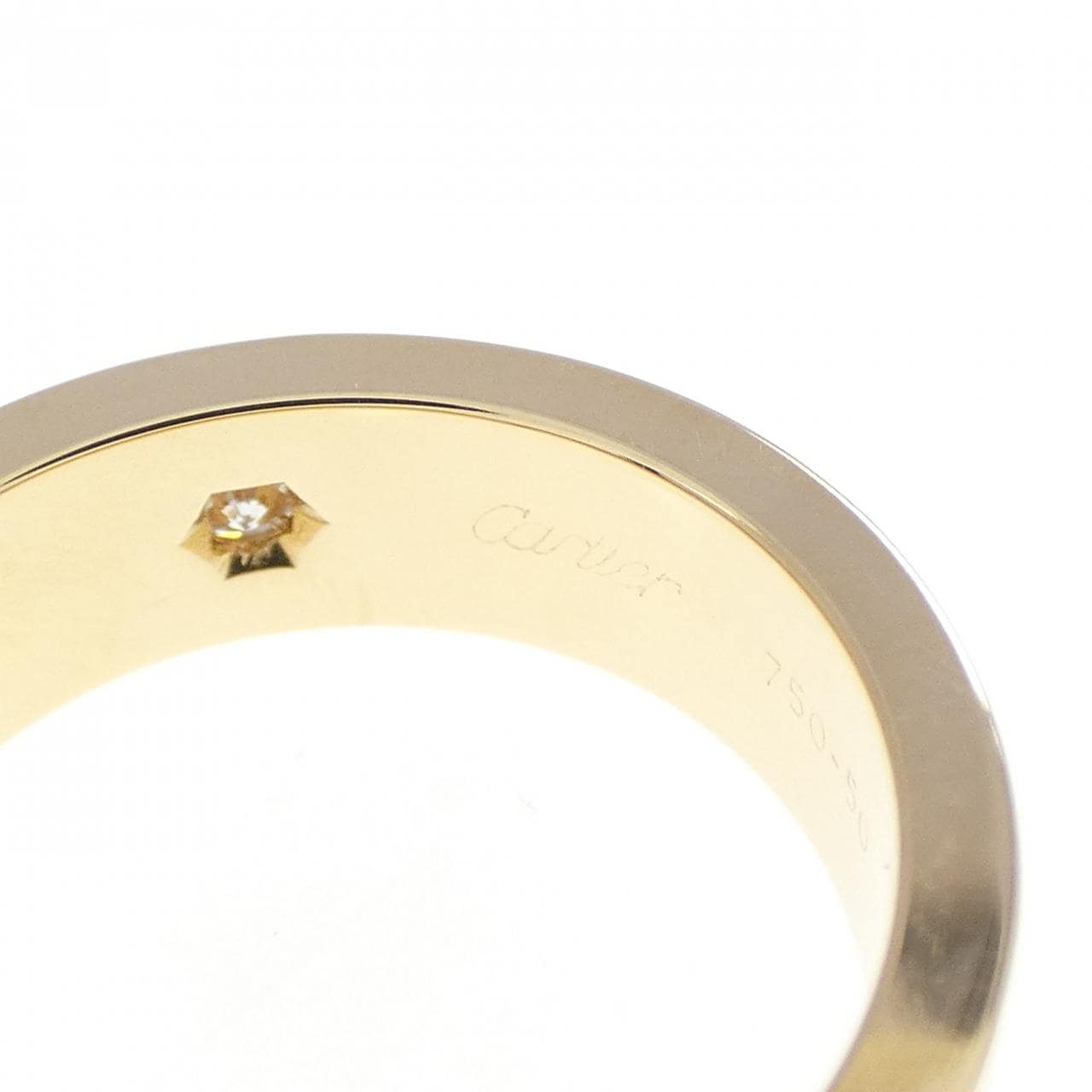 カルティエ ラブ ハーフダイヤ リング