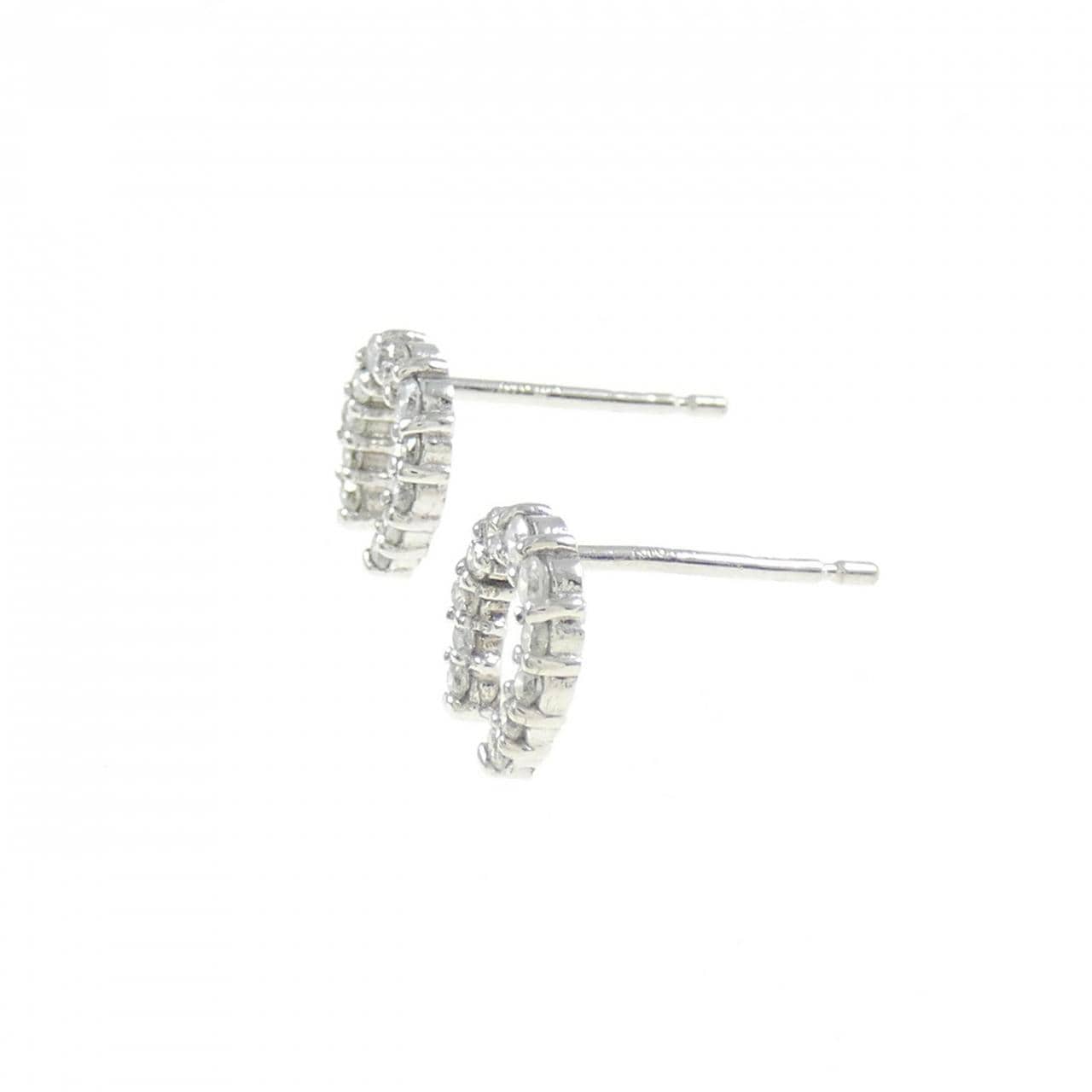 K18WG ダイヤモンド ピアス 0.20CT