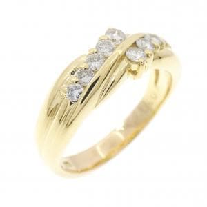 K18YG ダイヤモンド リング 0.30CT