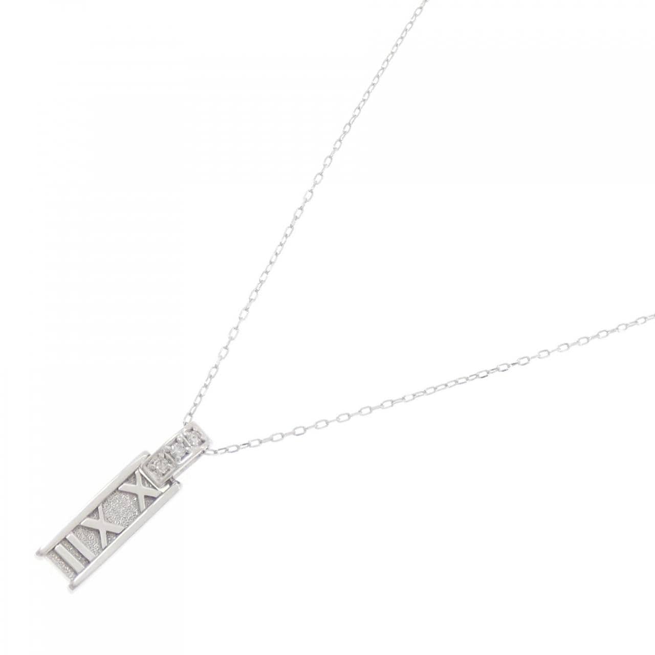 K18WG ダイヤモンド ネックレス 0.06CT