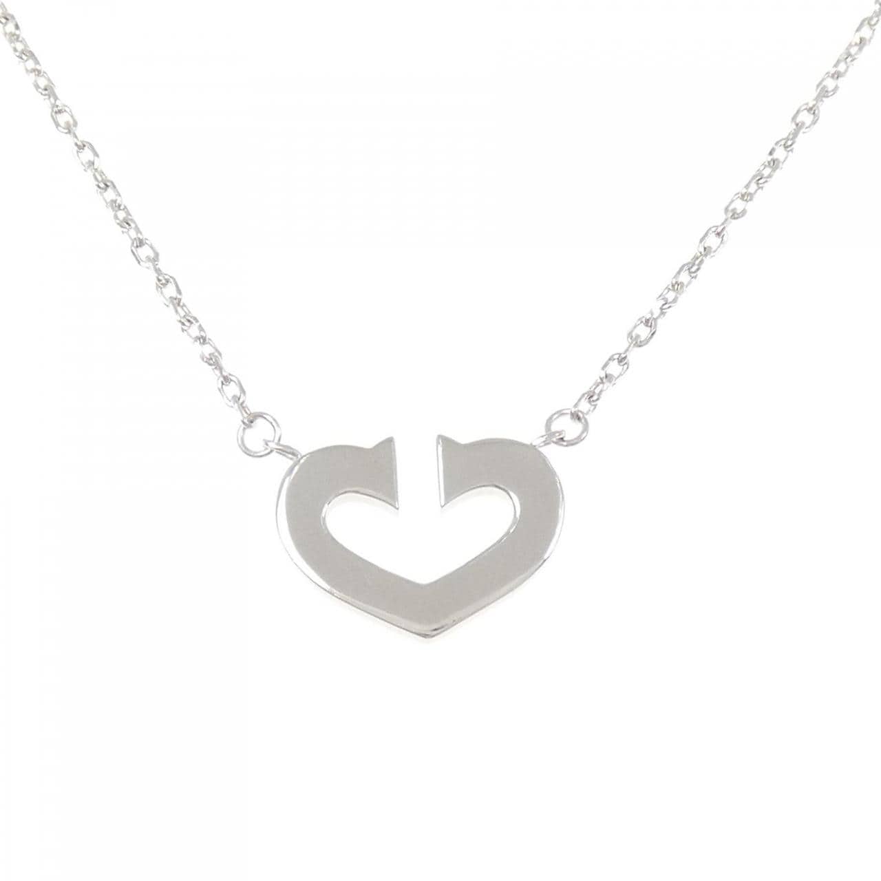 カルティエ Cハート ネックレス