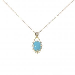 K18YG ターコイズ ネックレス 1.30CT