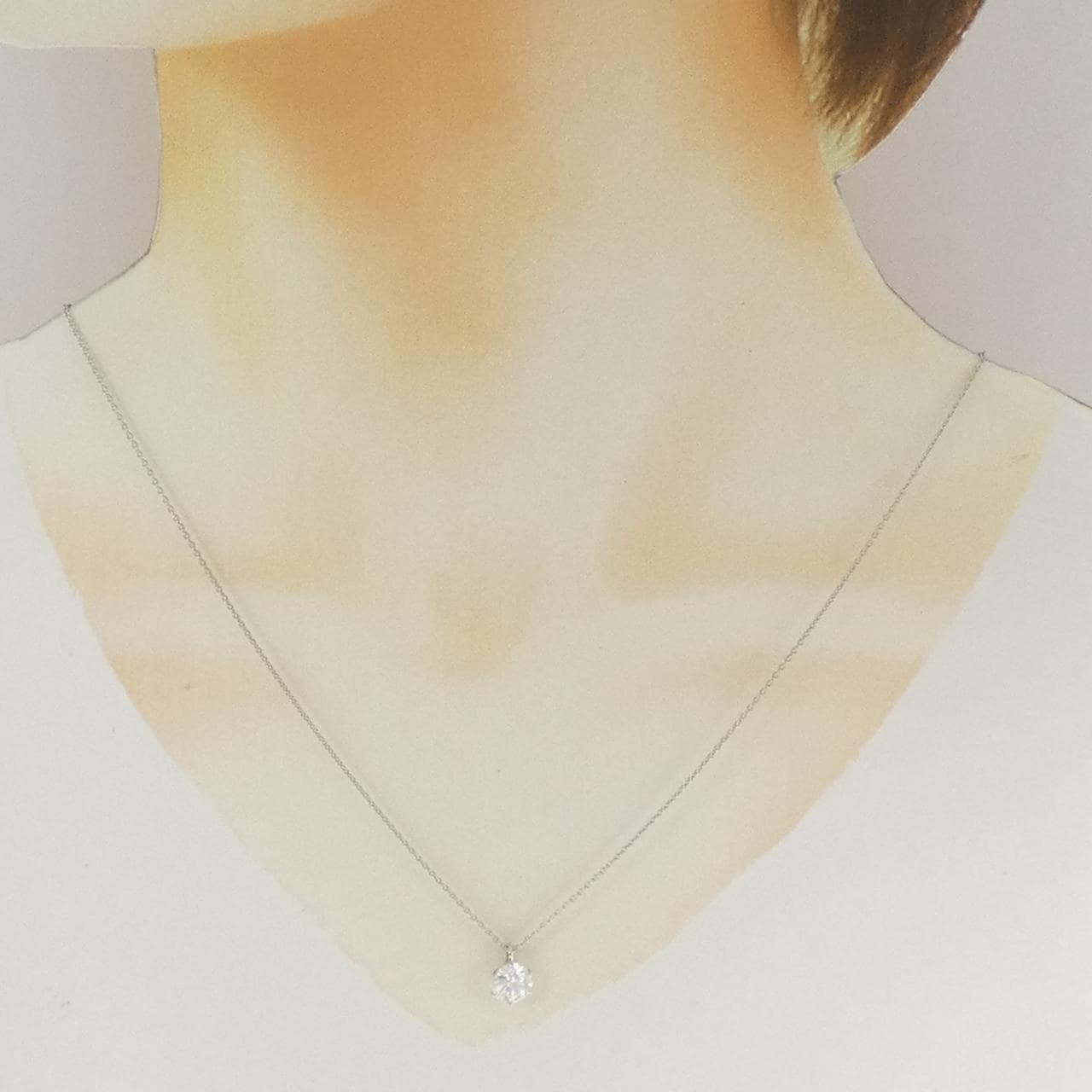 【リメイク】PT900/PT850 ダイヤモンド ネックレス 1.077CT D I1 Good