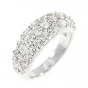 K18WG パヴェ ダイヤモンド リング 2.00CT