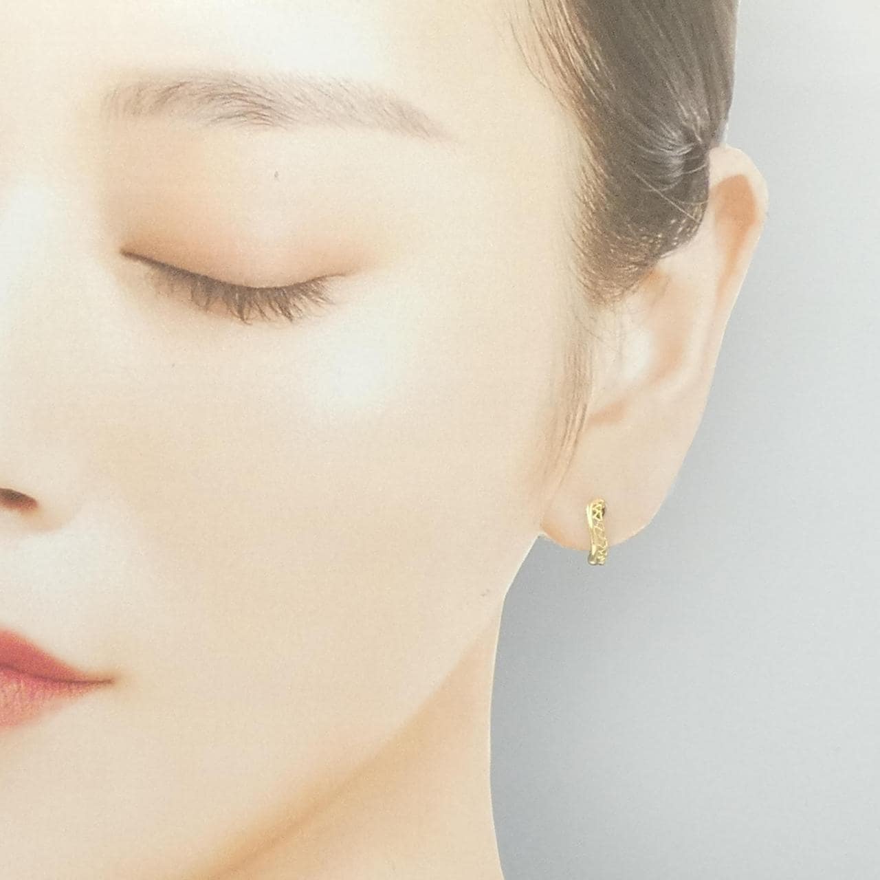 K18YG/PT900 イヤリング