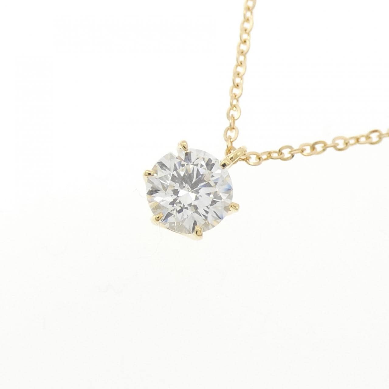 K18YG ダイヤモンド ネックレス 0.501CT G SI2 VG