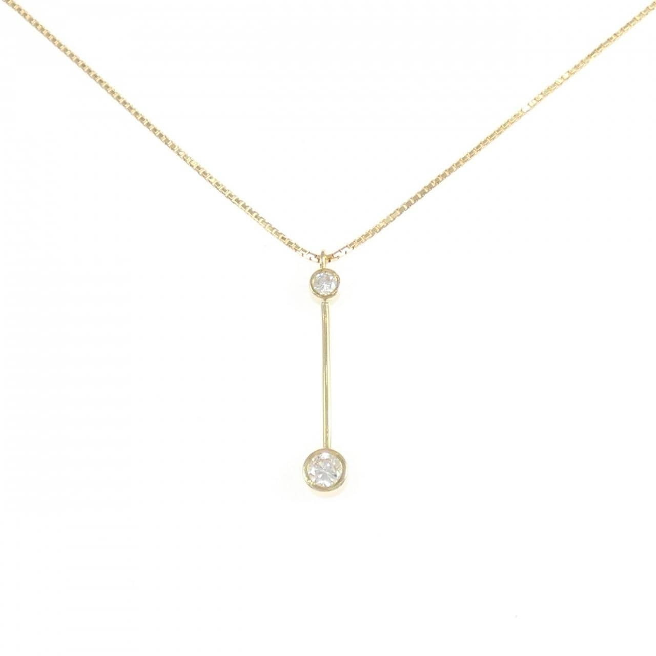 K18YG ダイヤモンド ネックレス 0.20CT
