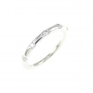 K18WG ダイヤモンド ピンキー リング 0.10CT