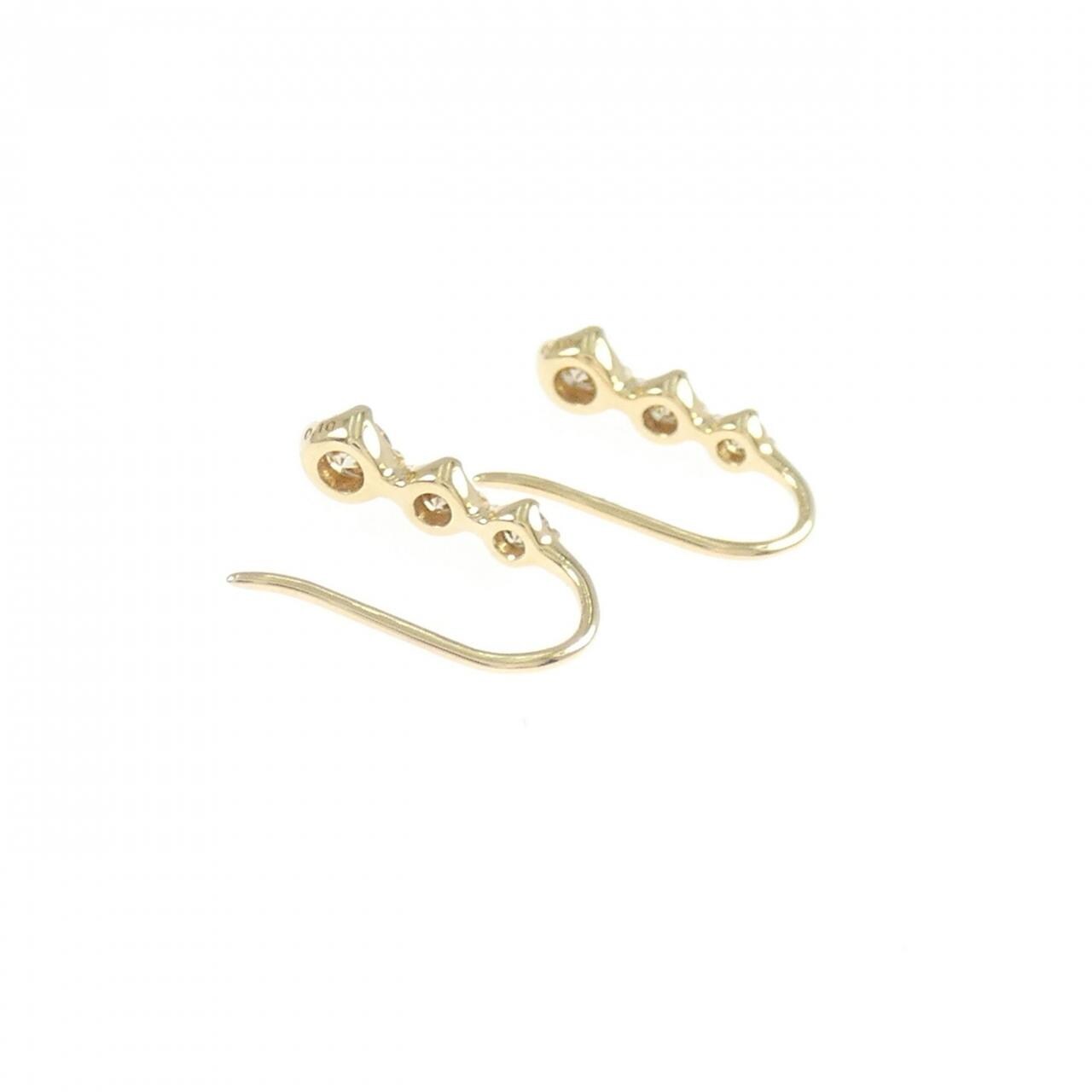 K18YG ダイヤモンド ピアス 0.20CT