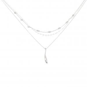 K18WG ダイヤモンド ネックレス 0.26CT