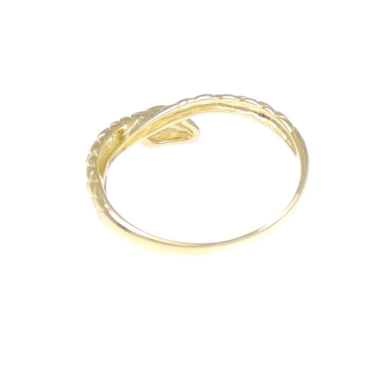 K18YG スネーク ダイヤモンド リング 0.11CT