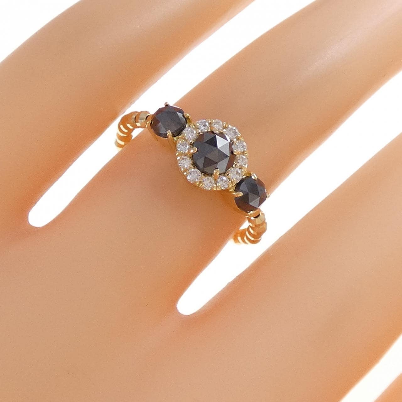 K18YG ダイヤモンド リング 0.70CT