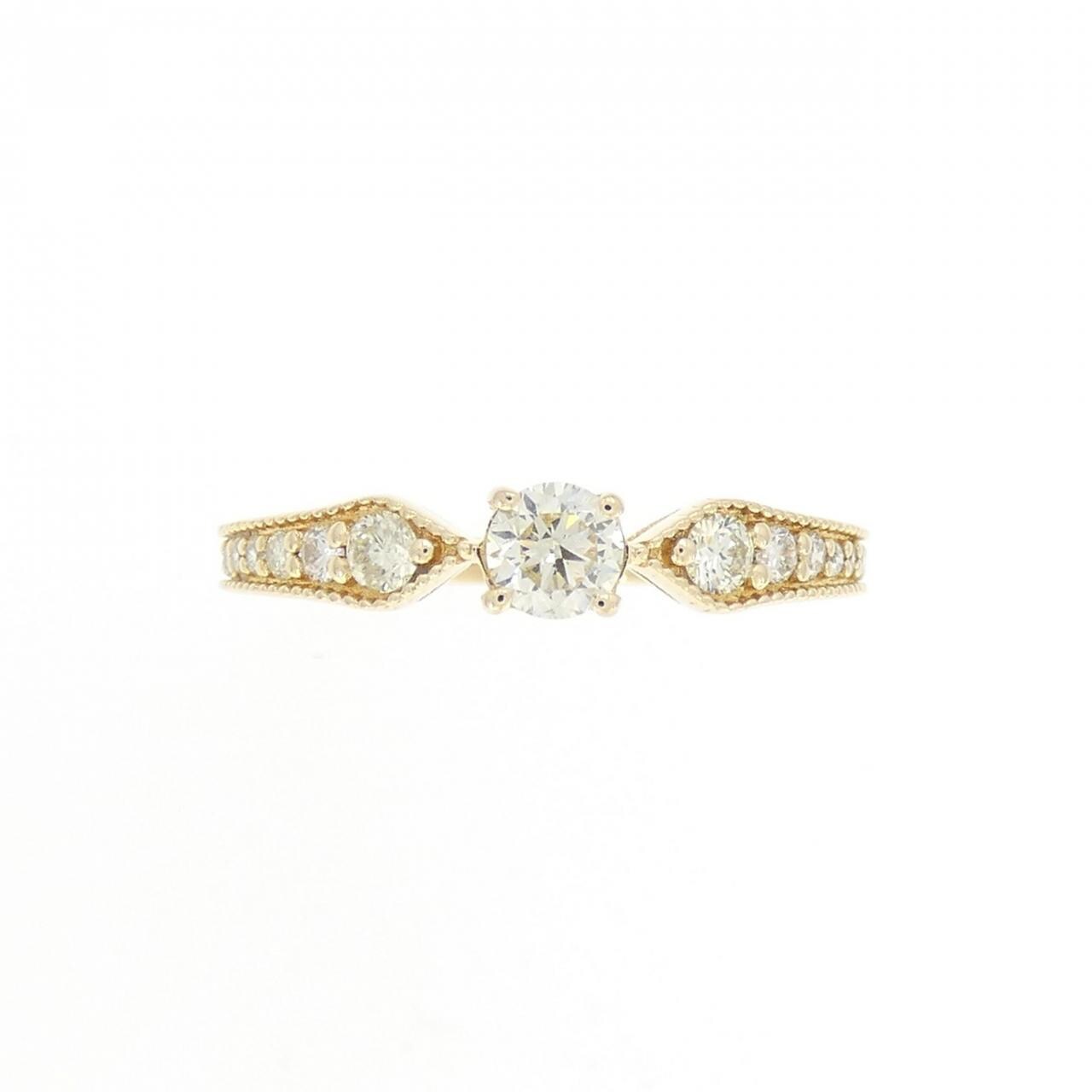 K18YG ダイヤモンド リング 0.35CT
