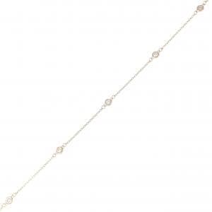 K18YG ダイヤモンド ブレスレット 0.15CT