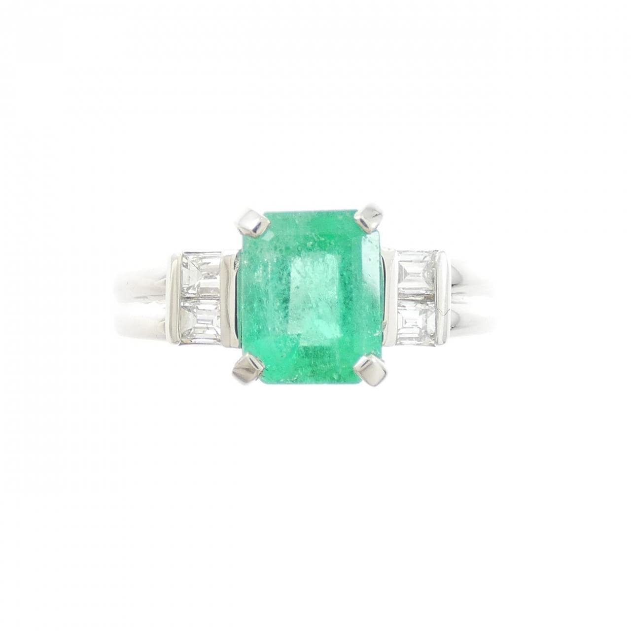 PT900 エメラルド リング 1.190CT