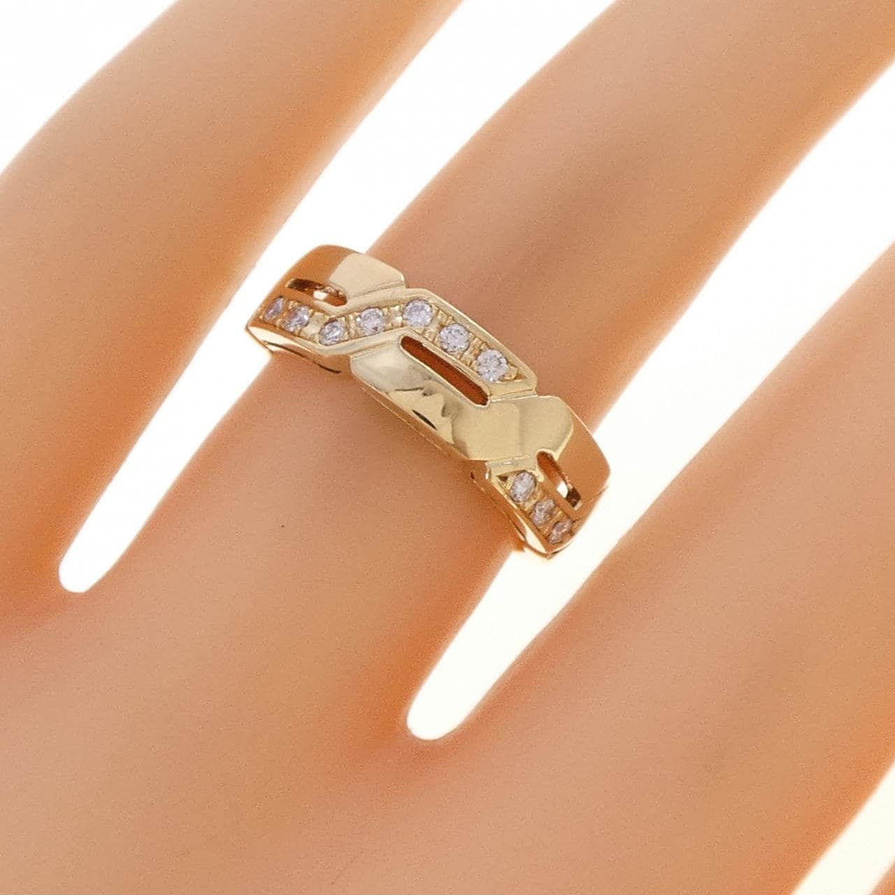 K18YG ダイヤモンド リング 0.10CT