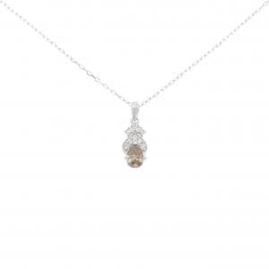 K18WG ダイヤモンド ネックレス 0.42CT