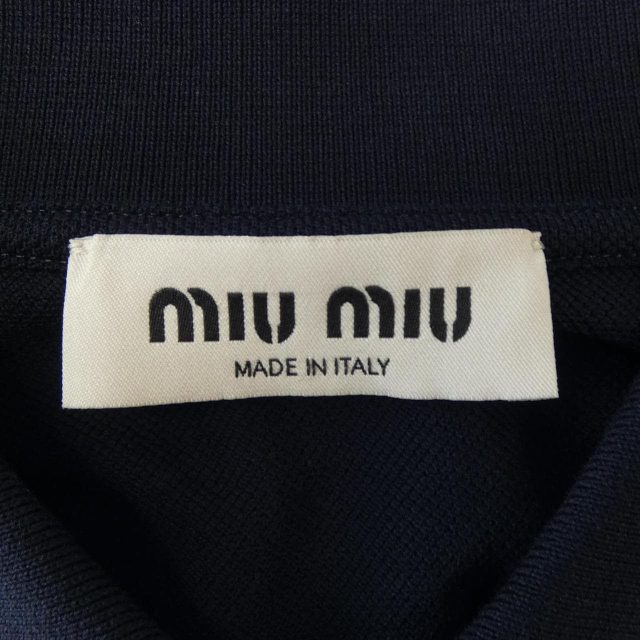 ミュウミュウ MIU MIU コットンピケ MIU MIU ロゴ MJN535 SOOO 14RW ポロシャツ