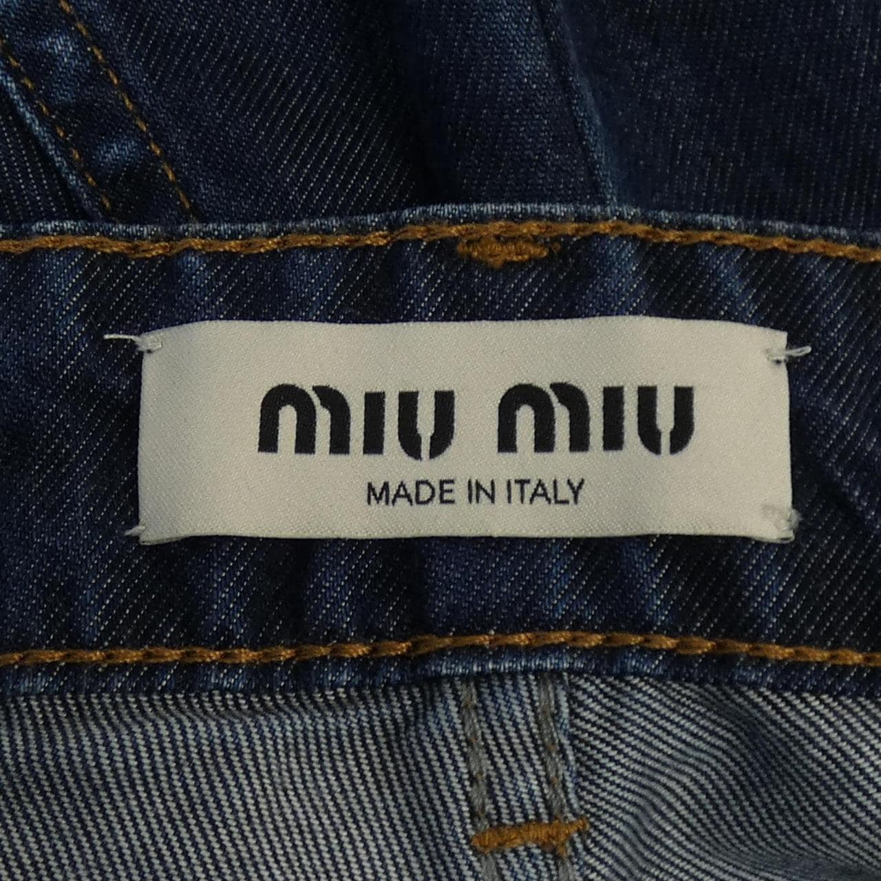 ミュウミュウ MIU MIU MIUMIUロゴ GWP473 S232 1295 ジーンズ