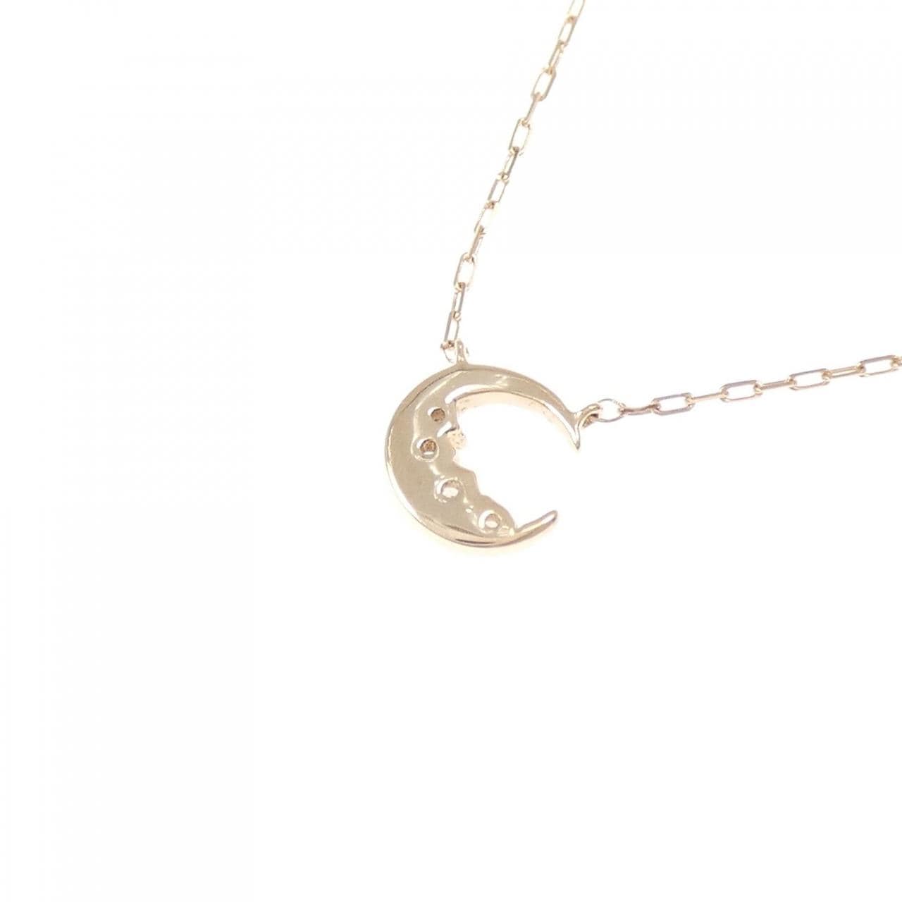 4゜C ムーン キュービックジルコニア ネックレス